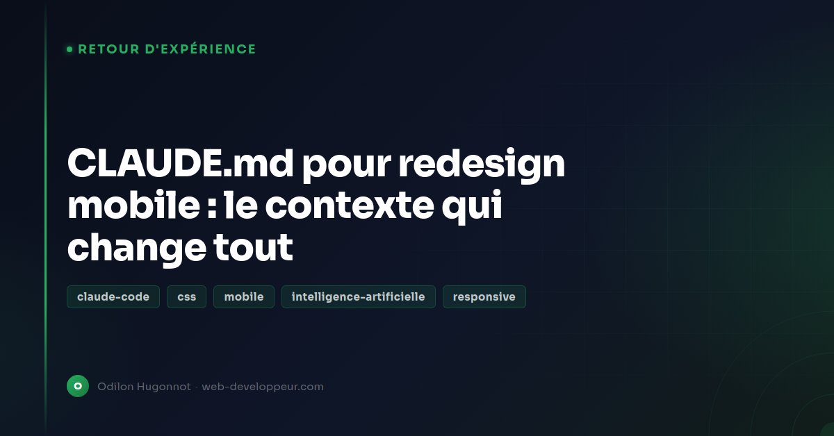 Claude Code reduce motion & mobile CSS via CLAUDE.md