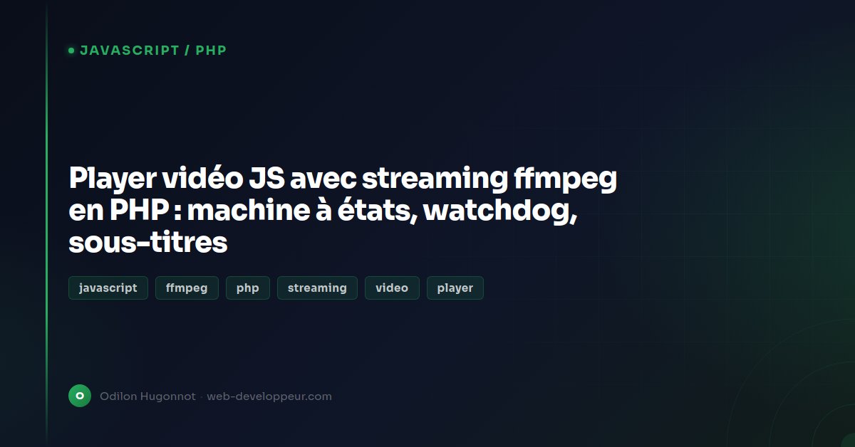 Custom JS video player with ffmpeg HTTP streaming in PHP