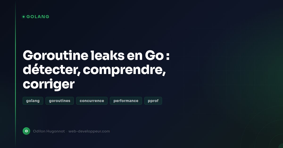 Goroutine leaks in Go: detect, understand, fix