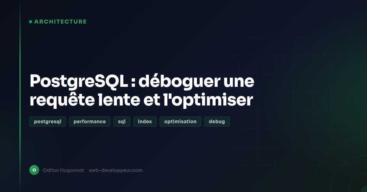 PostgreSQL: debugging a slow query and optimizing it