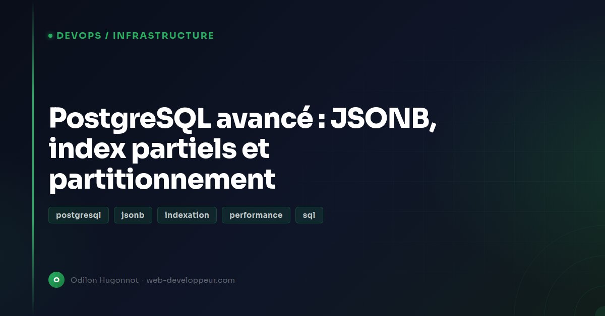 PostgreSQL: JSONB, Partial Indexes and Partitioning