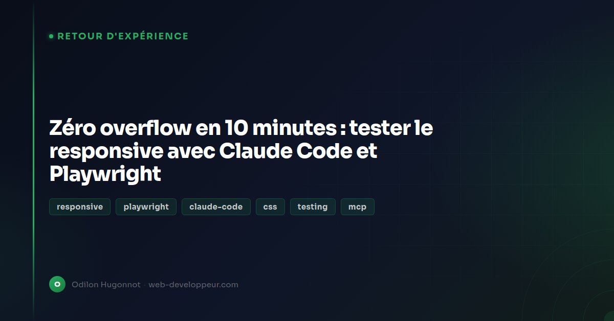 Tester Using Claude Code Tester le responsive avec Claude Code et Playwright
