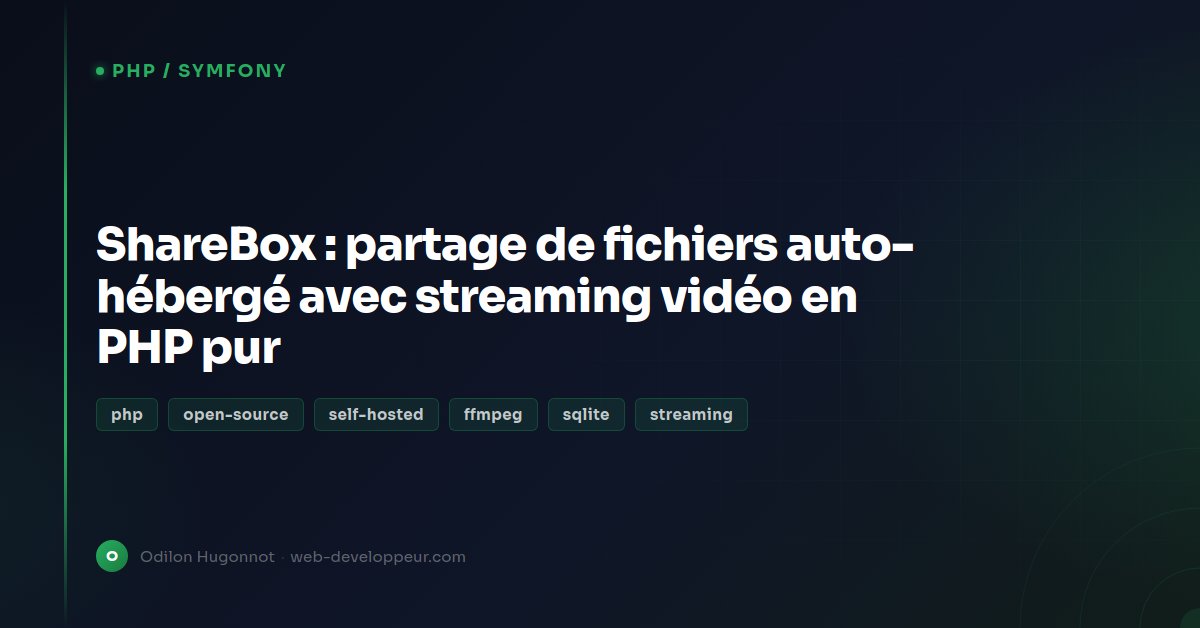 ShareBox: Self-Hosted File Sharing and Streaming in PHP