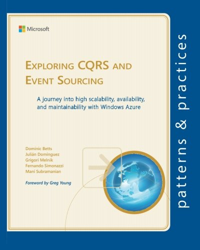 Couverture de Exploring CQRS and Event Sourcing: A journey into high scalability, availability, and maintainability with Windows Azure