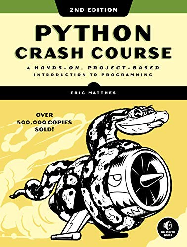 Cover of Python Crash Course: A Hands-On, Project-Based Introduction